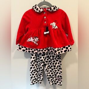 Disney 101 Dalmatians 12M Matching Set